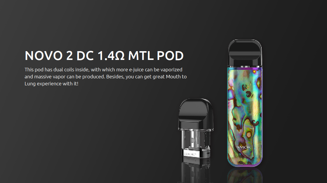 NOVO 2 DC 1.4ohm MTL Pod NOVO 2 DC 1.4ohm MTL Pod